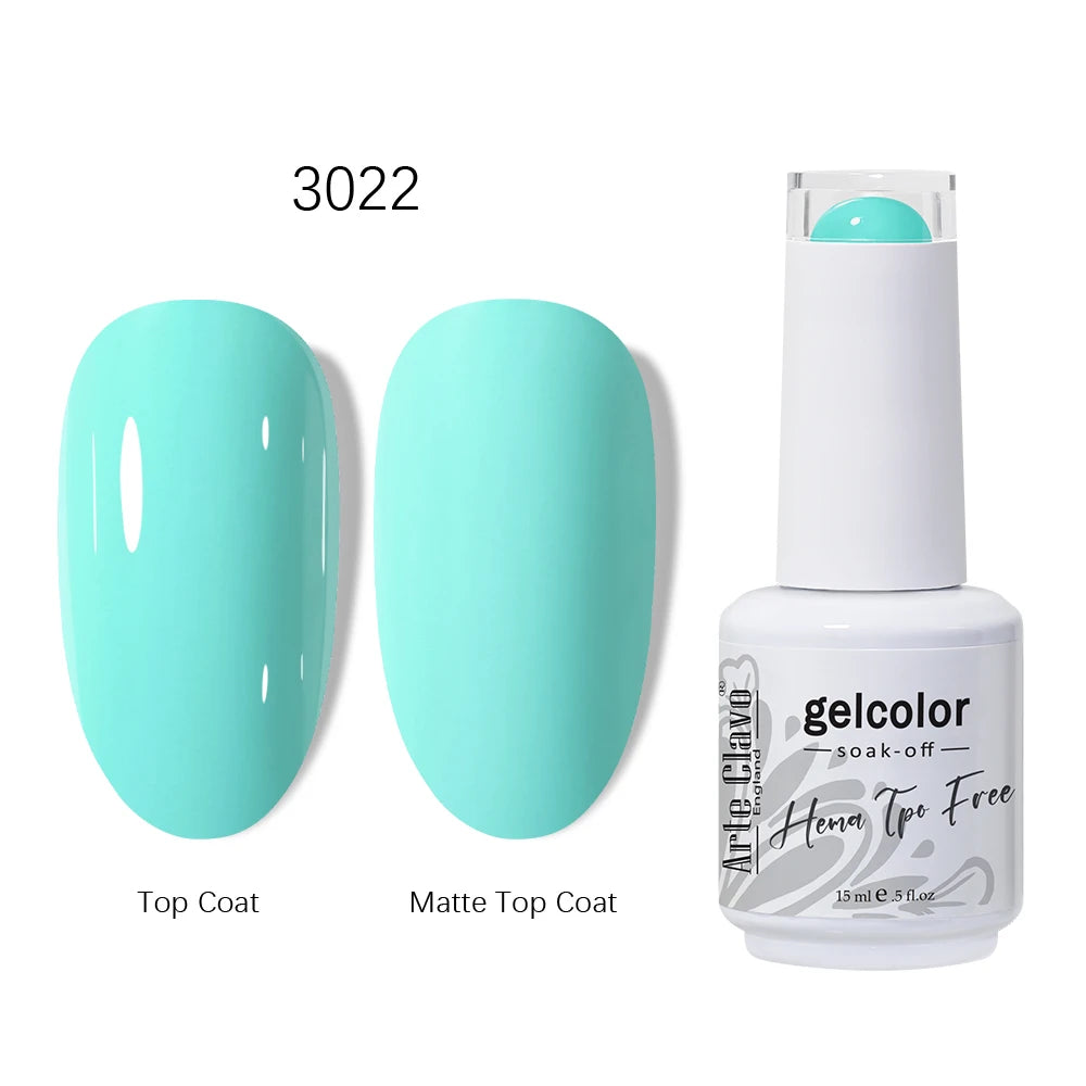 Arte Clavo HEMA TPO Gel Nail Polish Pink Series Semi Permanent Soak Qme