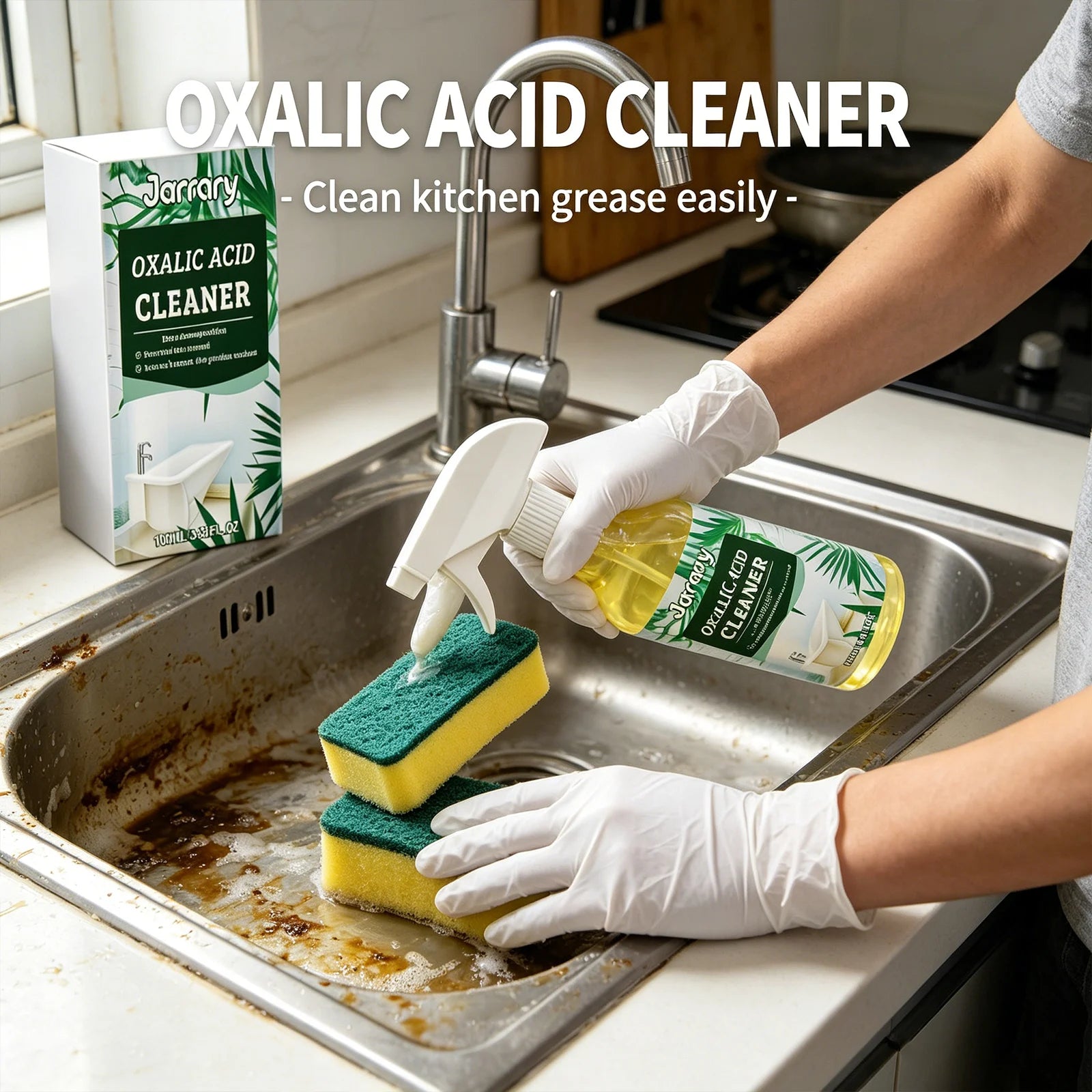 Oxalic Acid Cleaner Spray Quickly Dissolve Limescale Remove Stubborn Dirt Protect Surface Material Multipurpose Bathroom Cleaner Qme