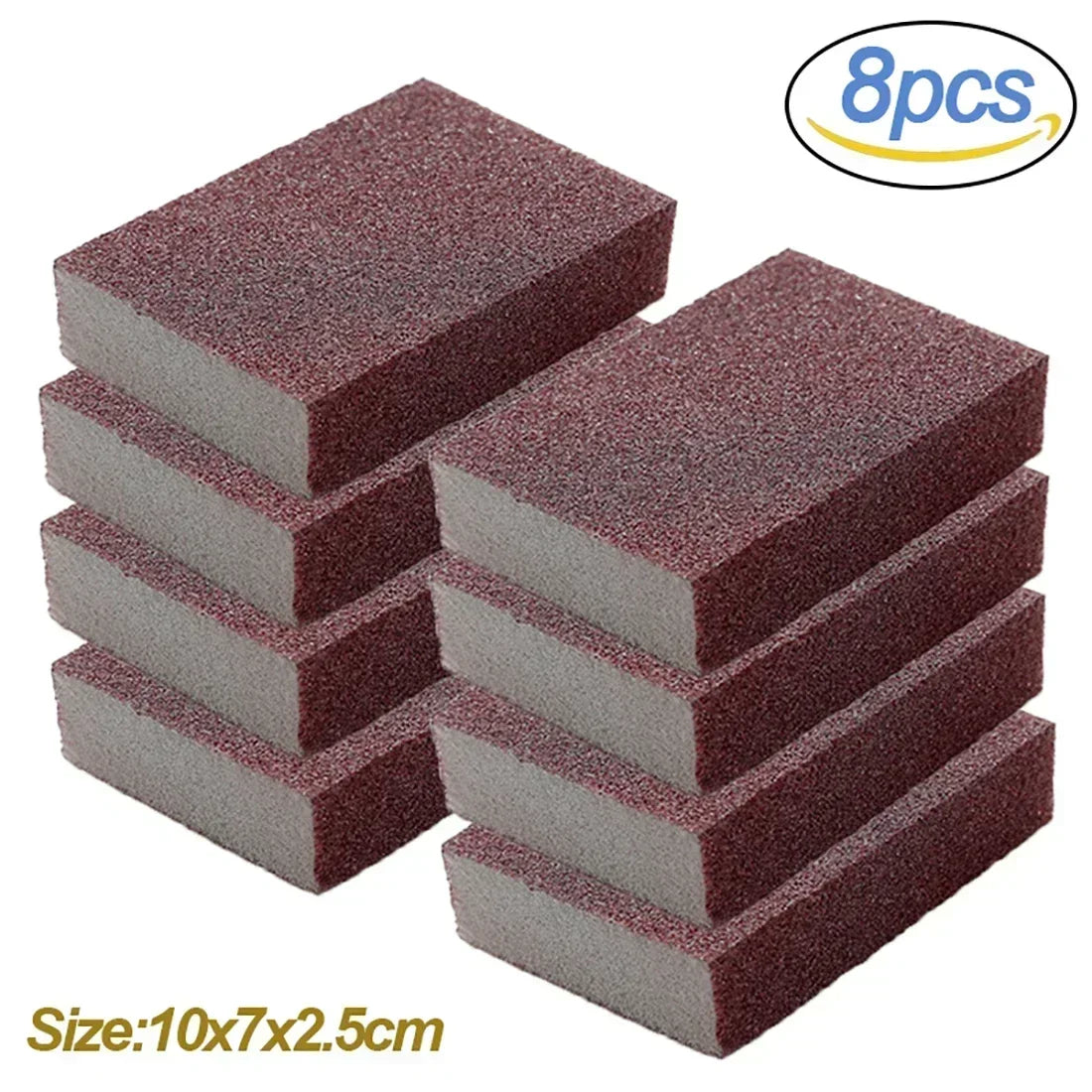 8/1Pcs Magic Sponge Eraser Carborundum Removing Rust Cleaning Brush Descaling Clean Rub for Cooktop Pot Kitchen Sponge Qme 8Pcs