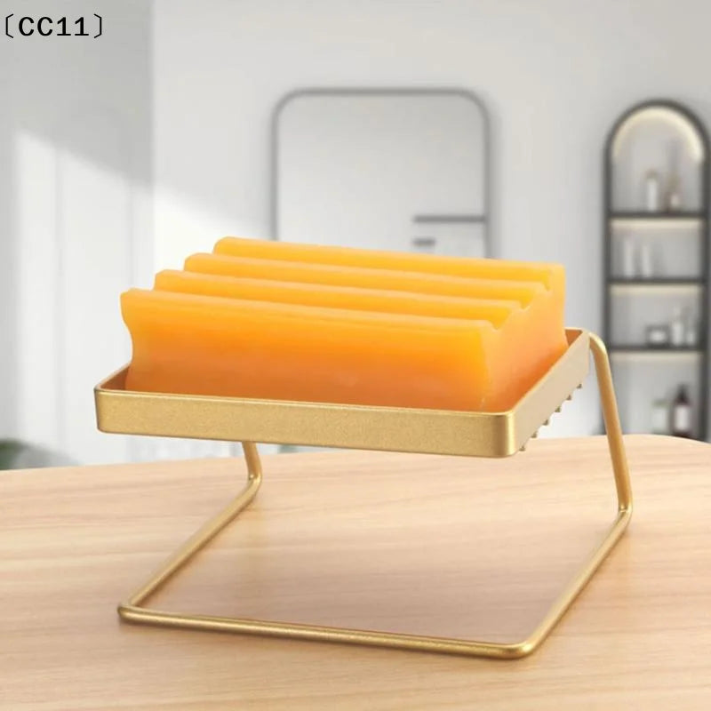 Self Draining Stainless Steel Soap Dish Bar Holder Shower Bathroom Qme