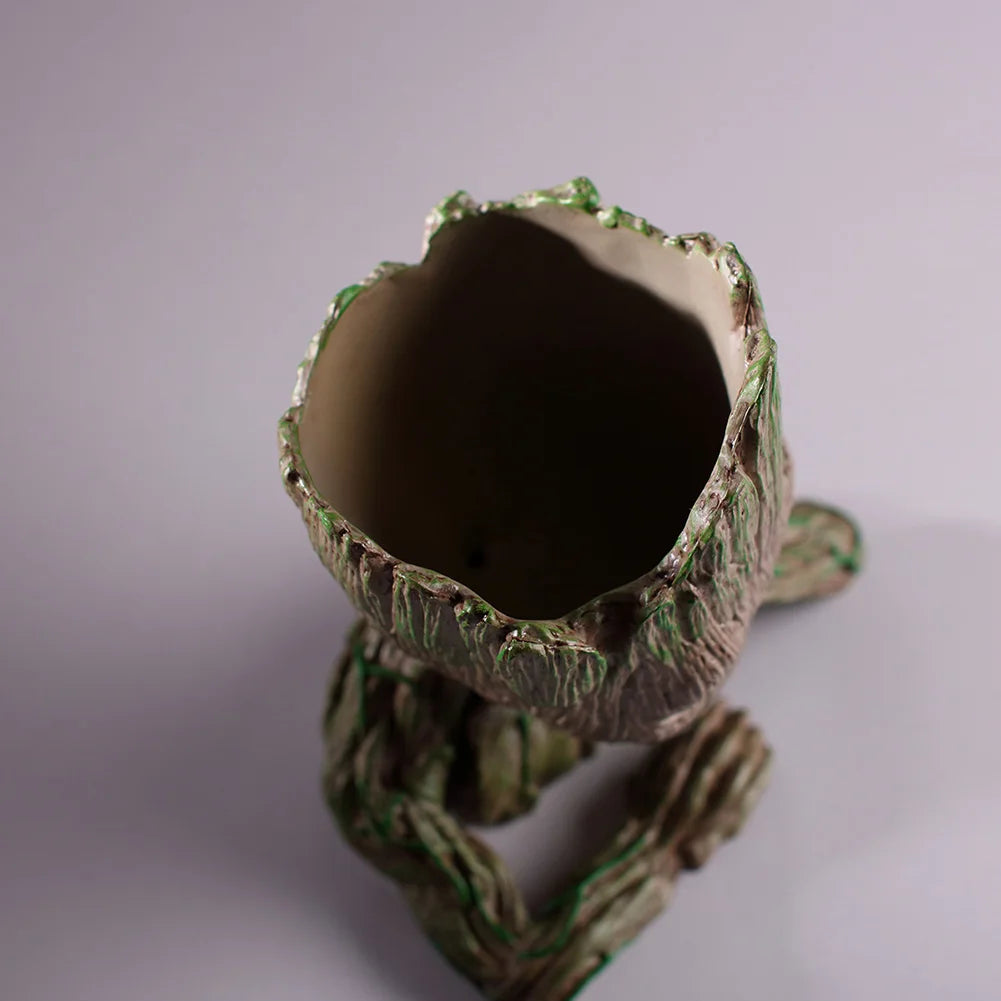 Popular Flower Pot Plants Basin Home Office Decoration Figurines Handmade Miniature Model Action Figure Tree Man Ornament Qme