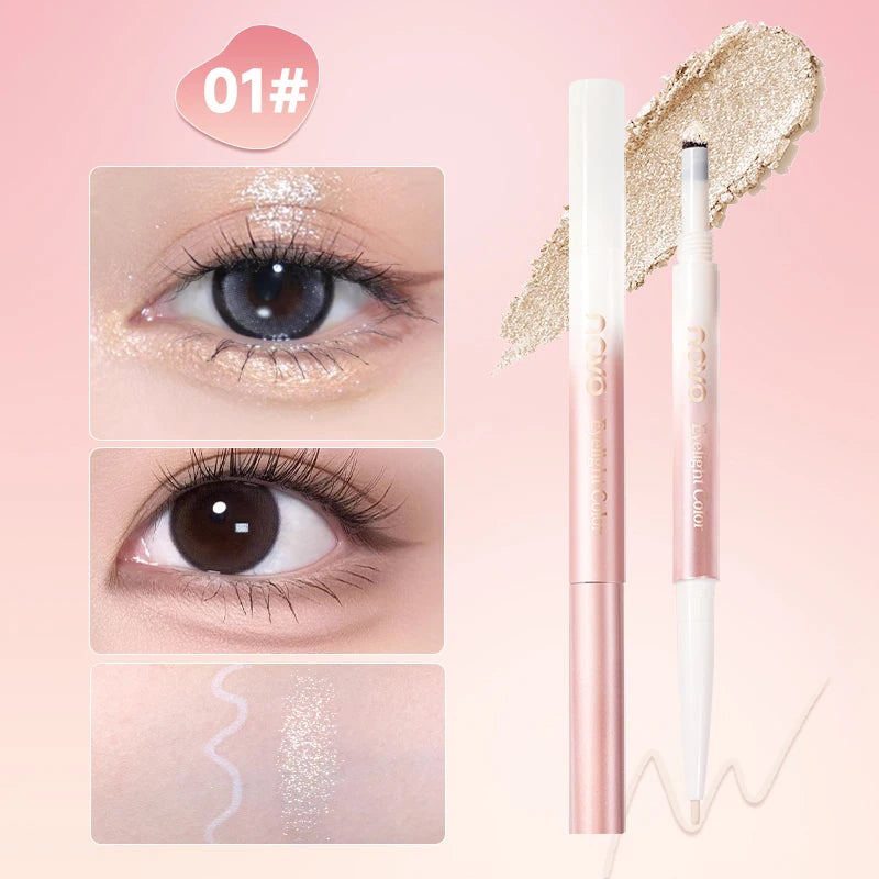 Dual-ended Eye Contour Under-eye Highlighter Pen Matte Shimmer Qme 01