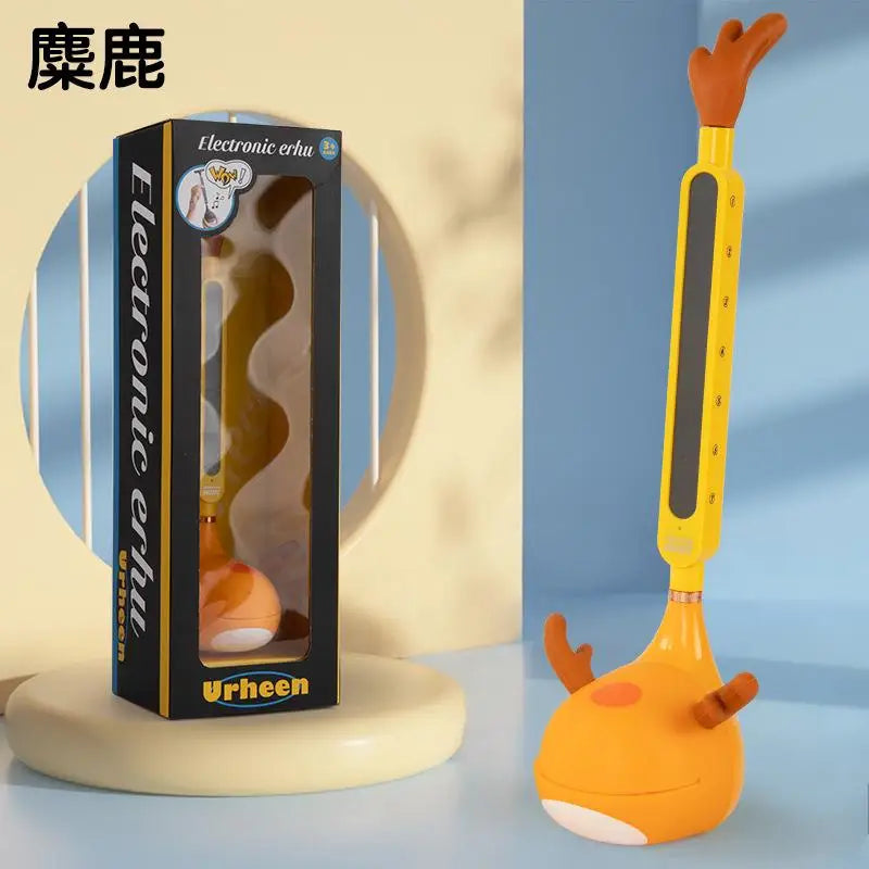 Otamatone Japanese Electronic Musical Instrument USB Charging Music Qme Orange