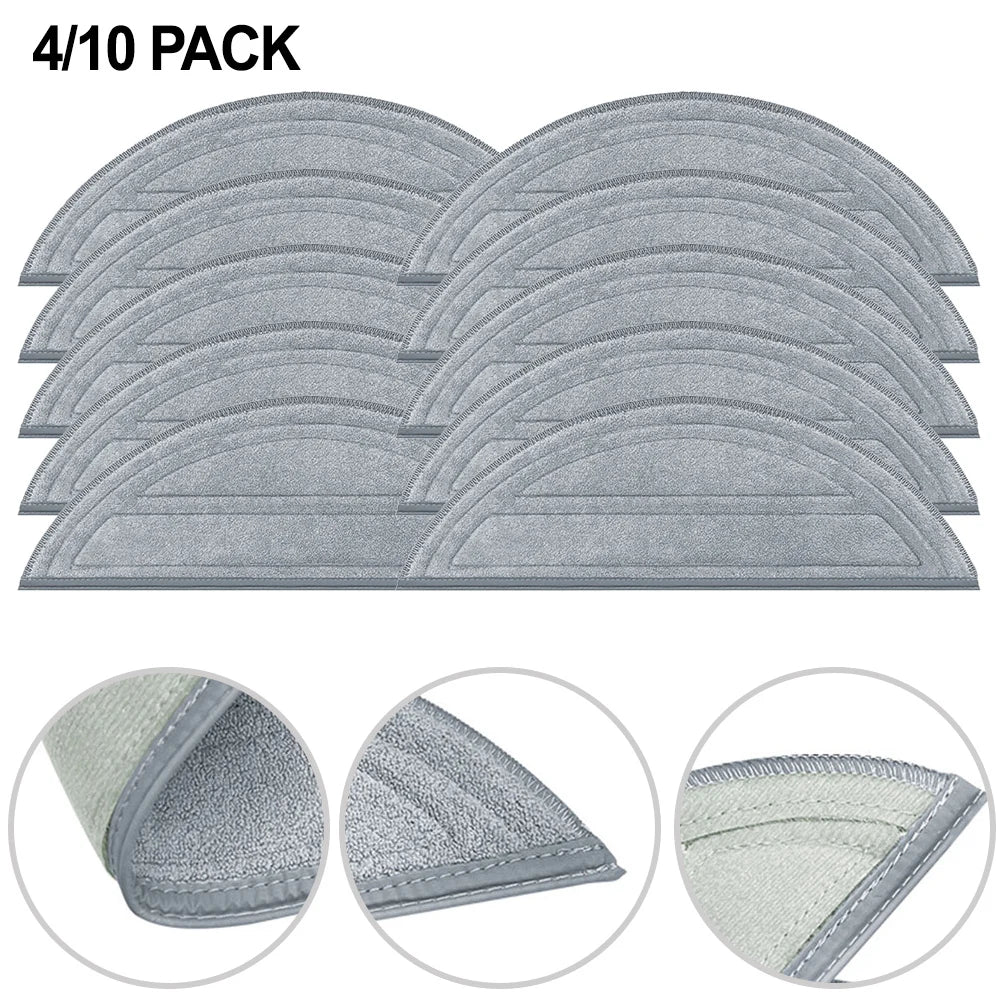 Mop Cloth Spare Part Rag Replacement For Roborock Q10 S5 / Q10 S5+ / Q10 VF / Q10V / Q10V+ Mop Rag Vacuum Cleaner Accessories Qme