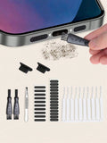 8-piece Mobile Phone Charging Port Cleaning Brush Dust Net Speaker Qme 8pcs