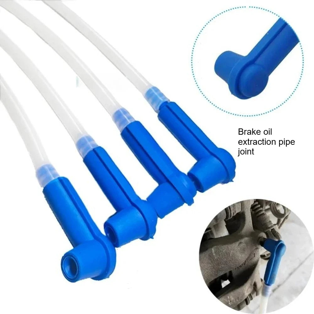 Brake Oil Extraction Hose Connector Car Brake Fluid Bleeder Tube Joint Auto Brake Oil Change Tool Accessory Qme