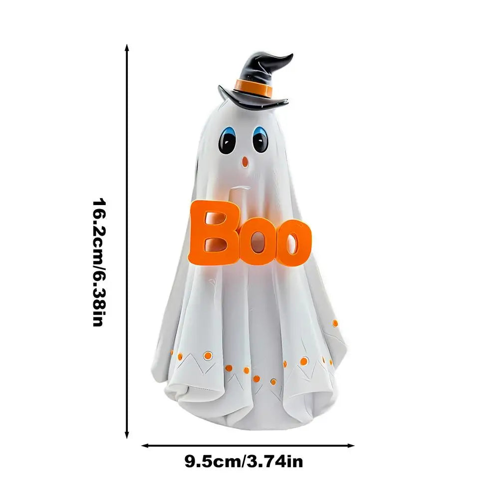 Halloween Figurines Spooky Resin Ghost Animal Statue Decorations Qme Ghost China Mainland