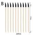 20pcs Dual Purpose Sanding Sticks Precision Frosted Tips Flat Head For Crafts Model Making Qme B