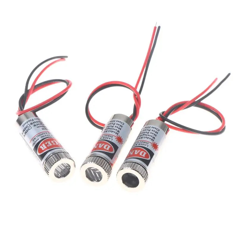 1 2 650nm 5mW Laser Diode Head Red Point Line Cross Module 5V Pointer Qme