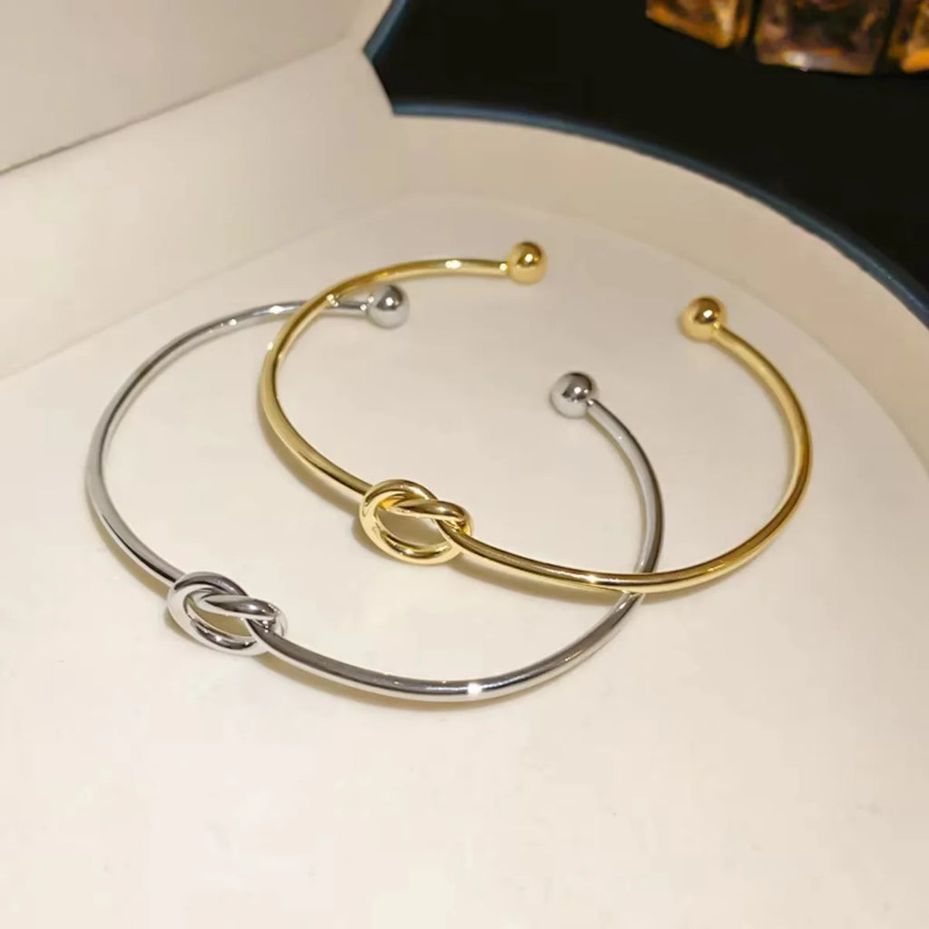 Stainless Steel Bracelets Vintage Men's Fashion Woven Twist Texture Bangles for Women Jewelry Statement Streetwear Goth Gifts Qme