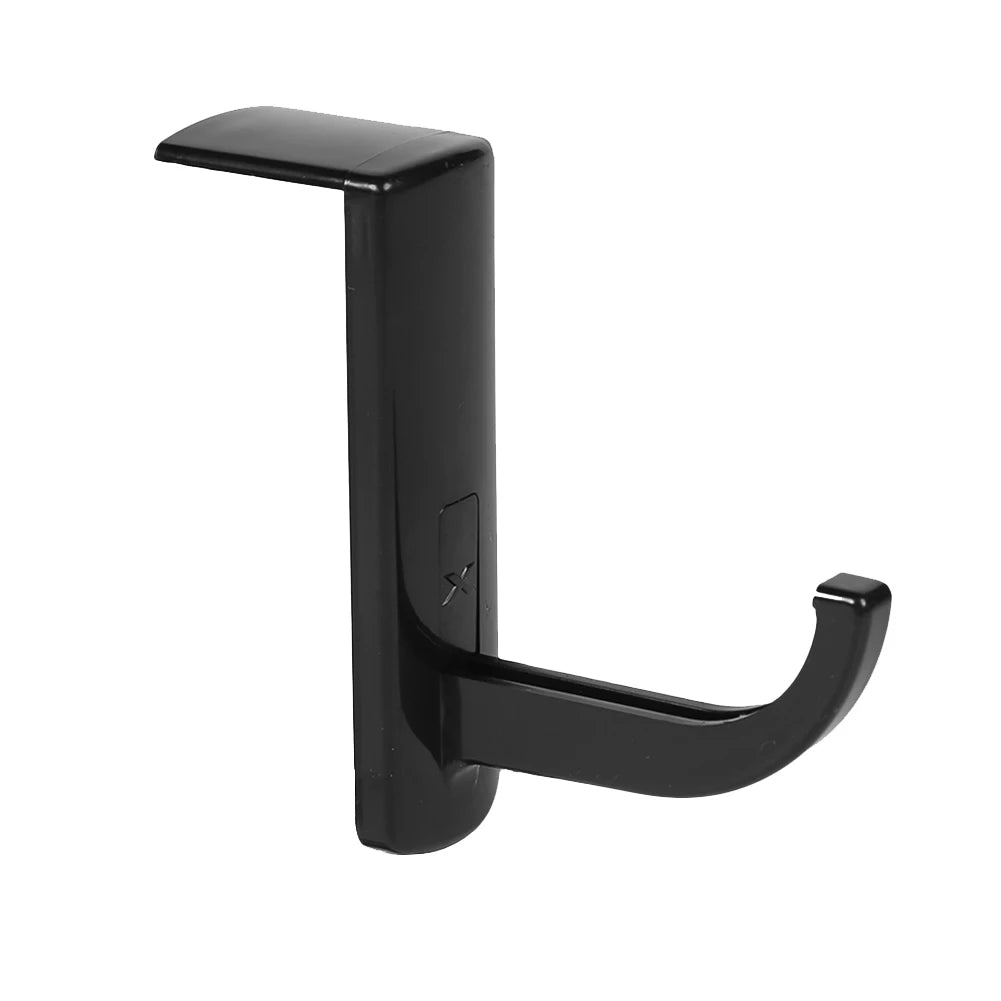 PC Monitor Earphone Stand Universal Monitor Side Headphone Hanger Stick-On Headphone Holder Headphones Accessories Qme black