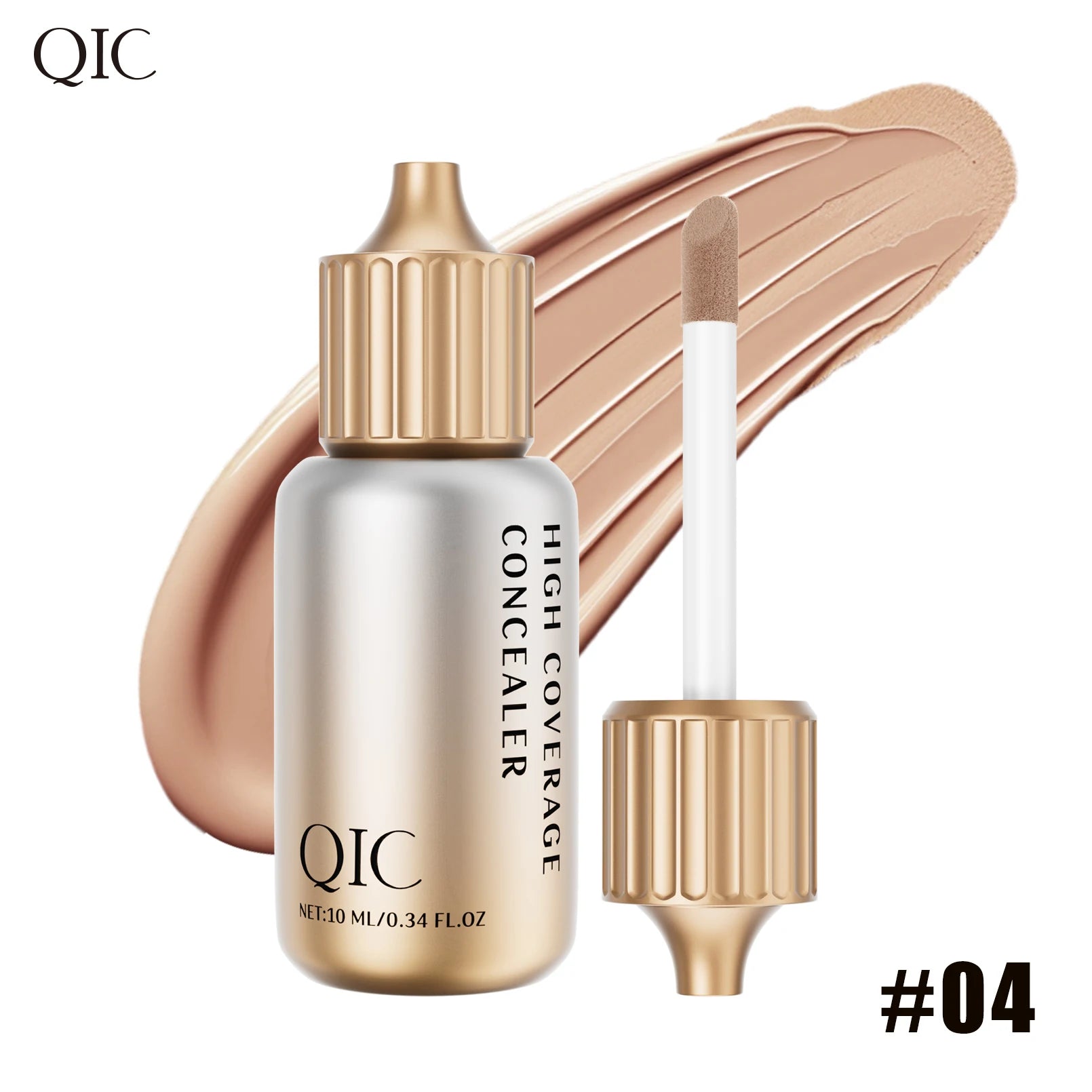 QIC Liquid Concealer Matte High Coverage Waterproof Oil Control Moisturizing Long Lasting Concealer Professional Face Makeup Qme Q531-4