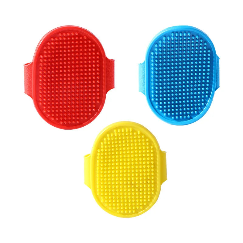 B Soft Rubber Pet Bath Brush Comb - Cat Dog Grooming Massage Glove Fur Removal Tool for Cats and Dogs Pet Bathing Supplies Qme