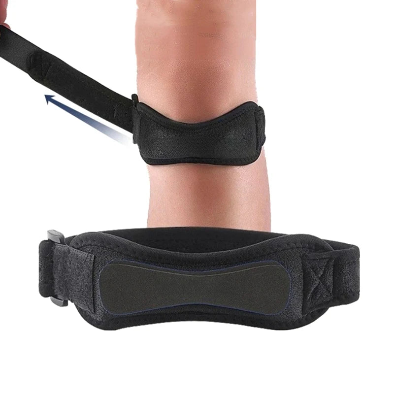 Adjustable EVA Soft Pad Knee Strap Patellar Tendon Support Running Qme