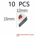 10Pcs Resin Mini Cake Kawaii Fake Food Miniature Embellishments For Craft Cell Phone Cover Decor Accessories Qme A1