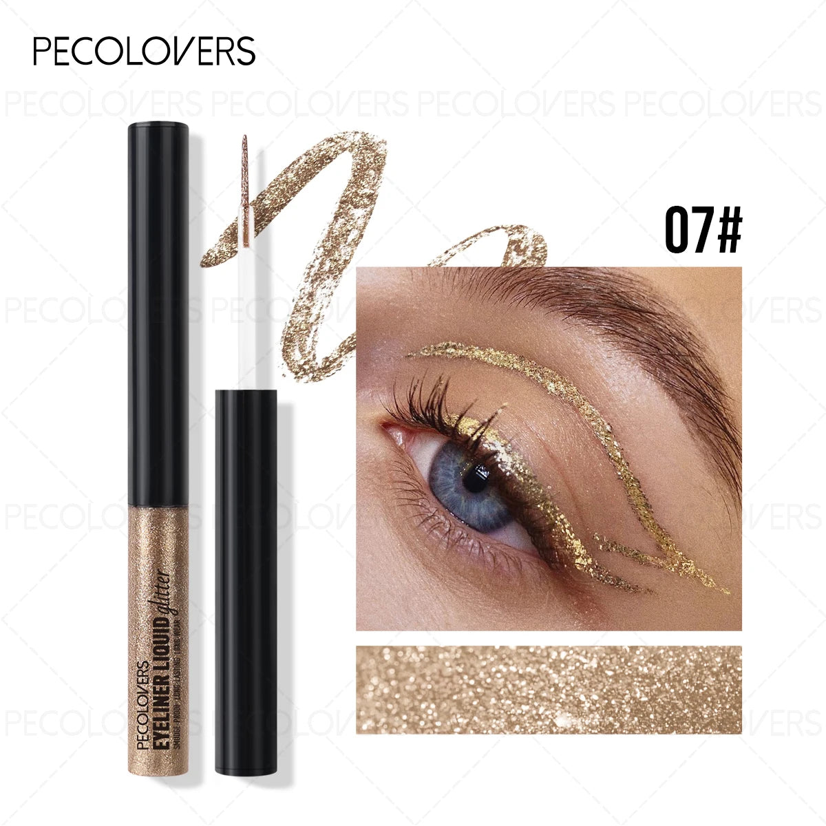 Dip-on Eyeliner Fine Shimmer Multi-color Options Suitable Various Qme 07