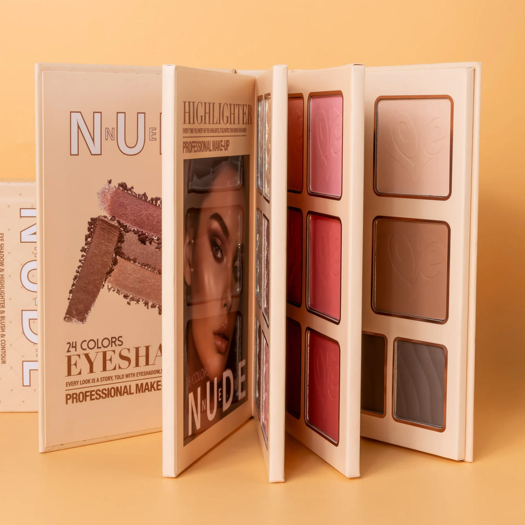 43-color All-in-one Makeup Palette 4-Layer Book Design Matte Shimmer Qme