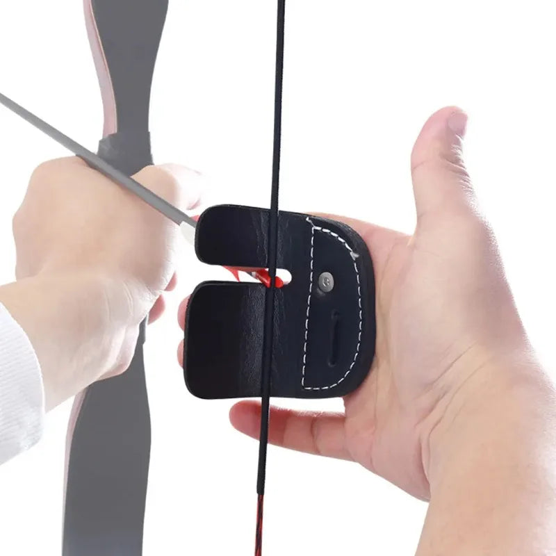 3pcs Archery Finger Guard Recurve Bow Mediterranean Style Single Double Layer 3-Finger Protector Shooting Sports Fitness Gear Qme