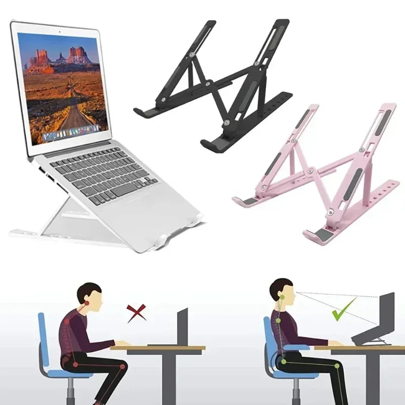 Portable Laptop Stand Notebook Stands Adjustable Ergonomic Laptop Support Base Holder for Computer Accessories Bracket Qme