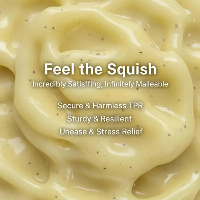 Realistic Mashed Potato Squeeze Ball Textured Crinkle Sound Stress Qme Default Title
