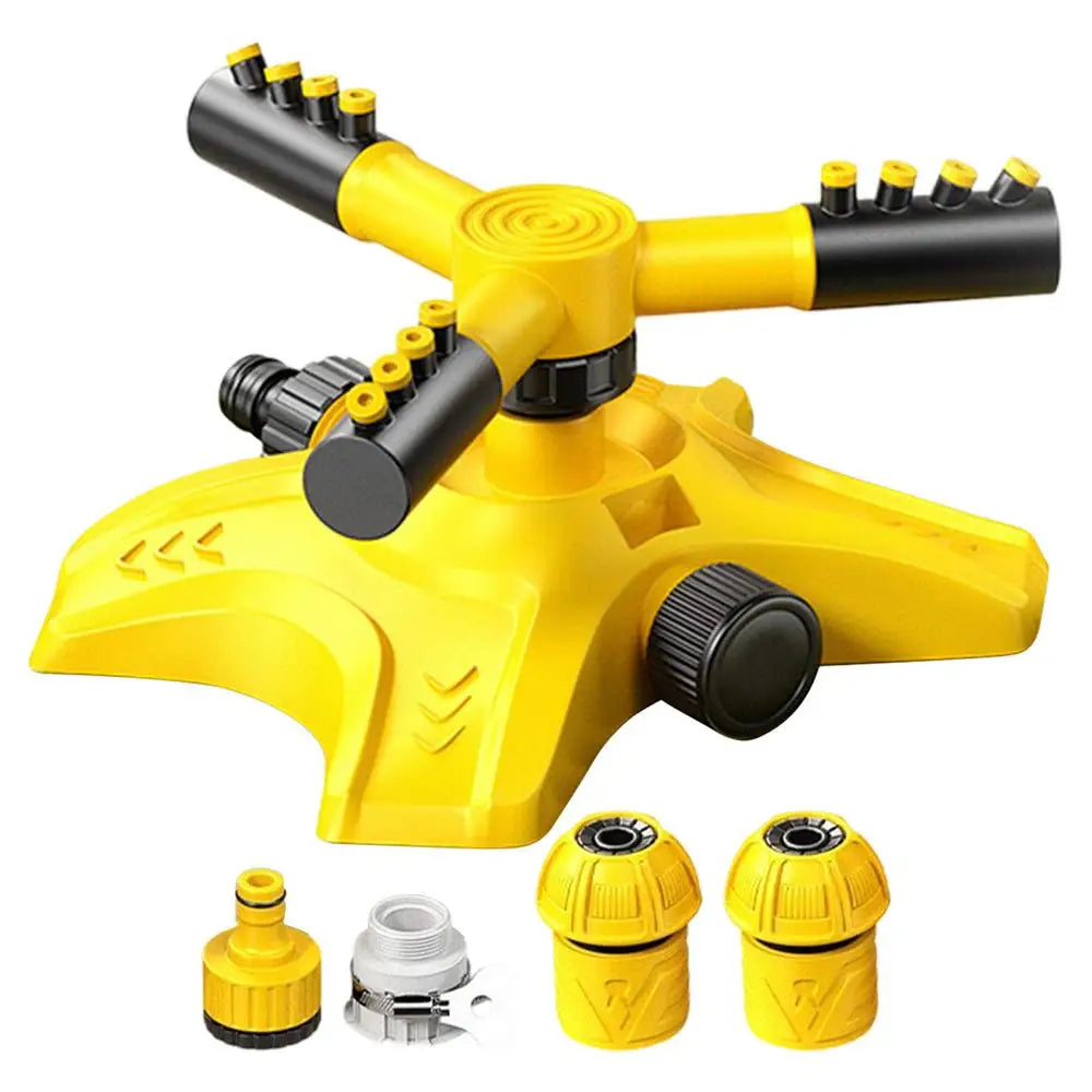 Sprinklers for Yard 3-Arm 360 Degree Rotating Automatic Adjustable Tool Kids Water Sprinkler for Backyard Garden Patio Park Qme China Mainland B