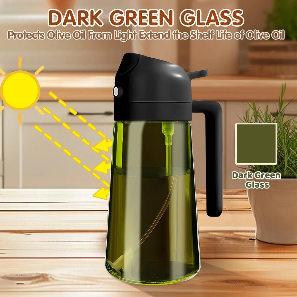 Light-blocking Dark Oil Sprayer Cooking 1 Olive Dispenser Bottle Qme