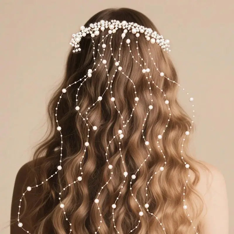 Pearl Hair Comb Bridal Accessories Decorative Headpiece Exquisite Qme