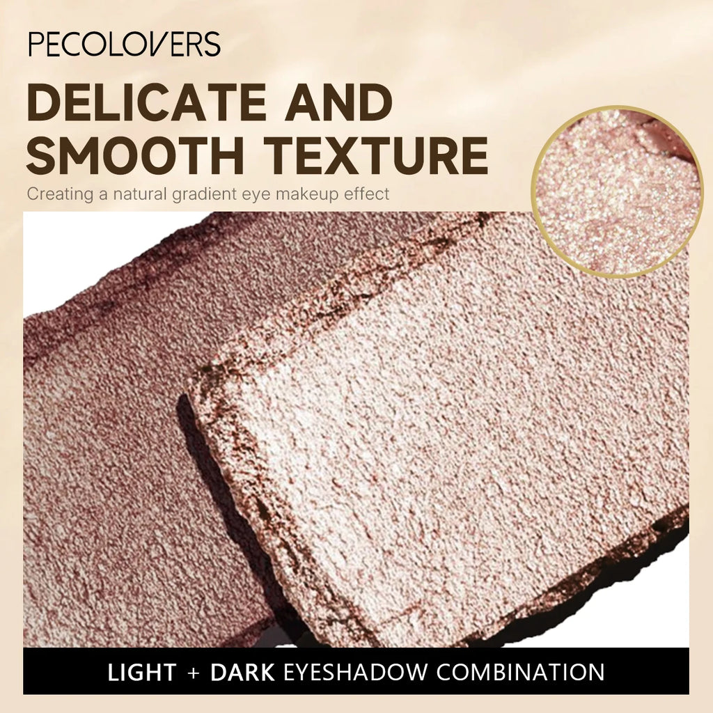Glitter Eyeshadow Stick Push Pull Design Bright Dark Two-color Eye Qme