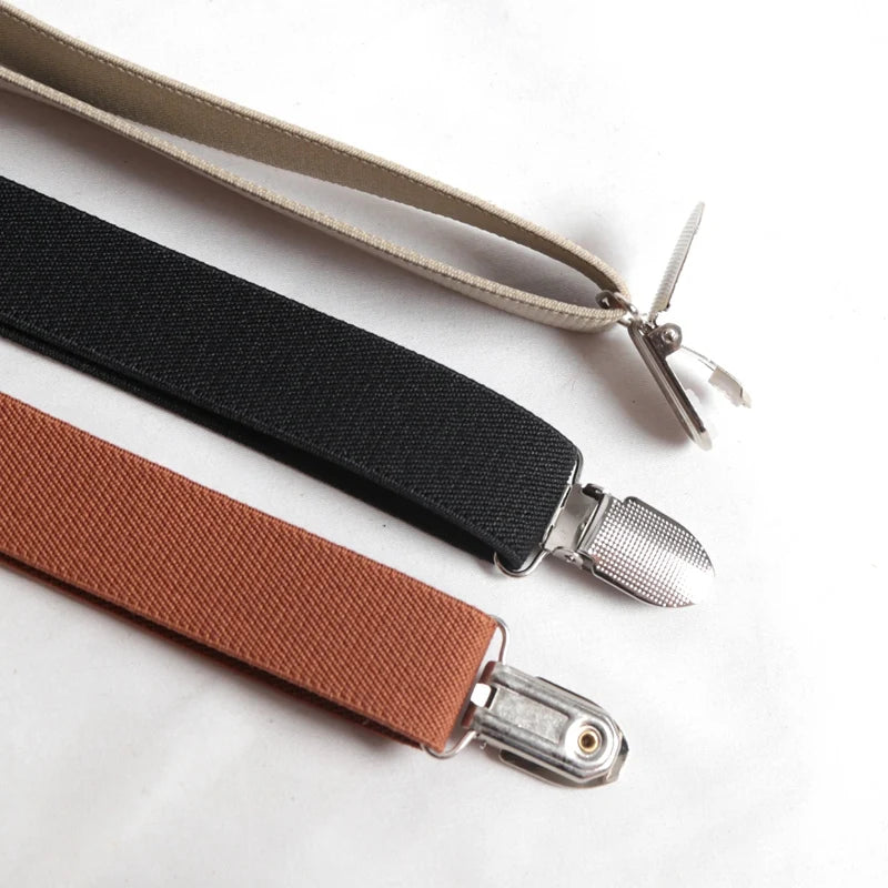 Vintage Suspenders Men Women Adult Button End Y Back Adjustable Qme