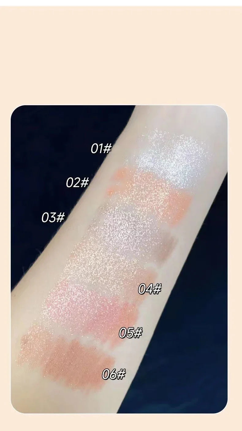 Shimmer Eyeshadow Stick Easy Glitter Highlighter Eyeshadow Pencil Brightening Makeup Pink Silkworm Champagne Gold Eyeliner Pe Qme