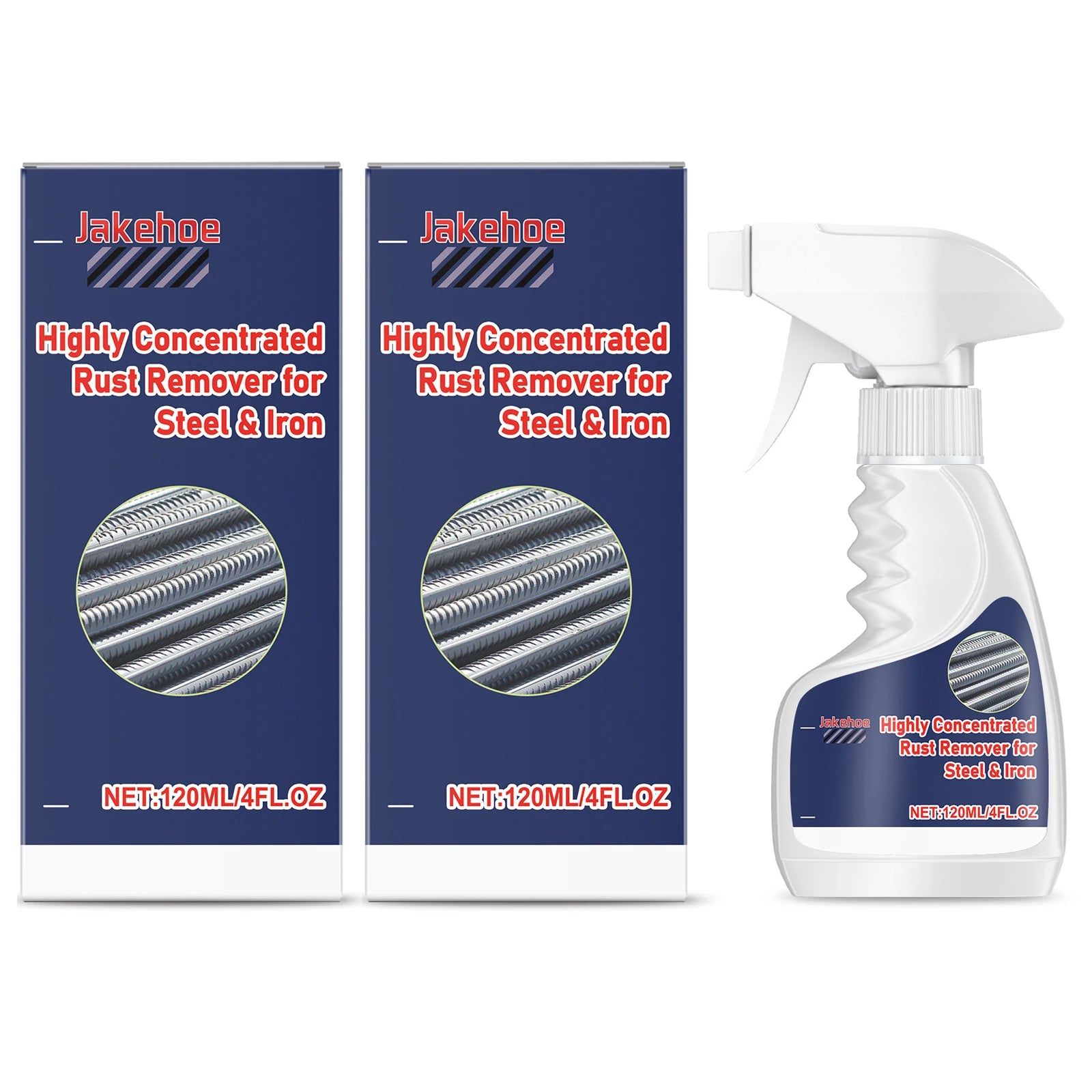 Steel Rust Remover Removeing Metal Rust Stains Restore Surface Metallic Luster Prevent Rusting Again Polishing Home Rust Cleaner Qme 2 x 120ml Boxed