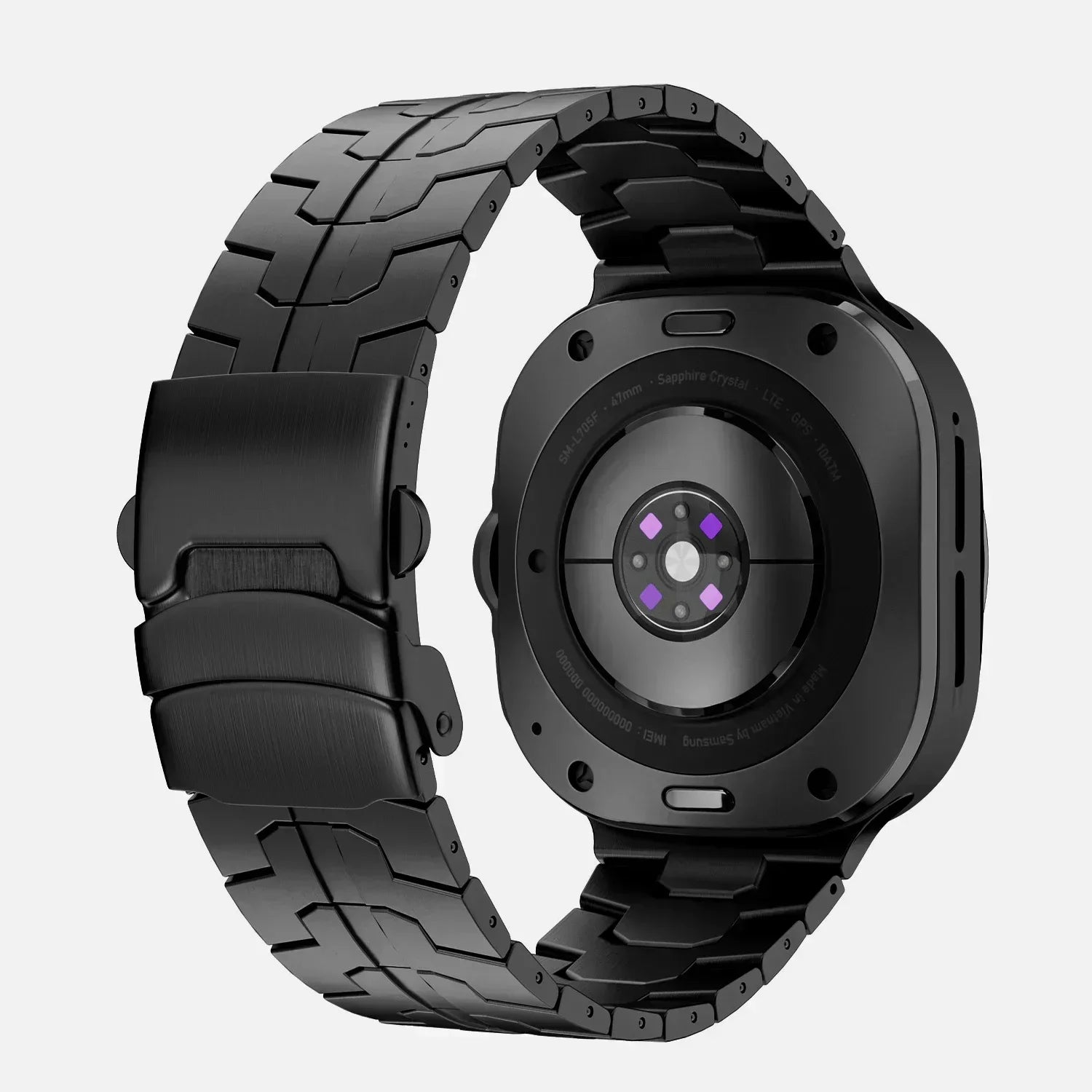 Titanium Luxury Strap for Samsung Galaxy Watch Ultra 47mm Band for Samsung Ultra Galaxy 47MM Men Watchband Galaxy Ultra Bracelet Qme Black Galaxy Watch Ultra