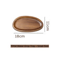 A Tableware Solid Wood Food Tray Round Rectangle Dessert Plate Japanese-style Wooden Snack Fruit Tea Saucer Pallet Bread Board Qme 04Water Tray Small 10.3 inches