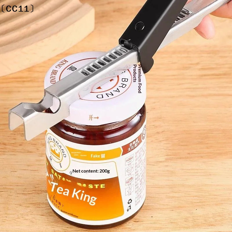Adjustable Stainless Steel Jar Opener Lid Gripper Bottle Weak Hands Qme