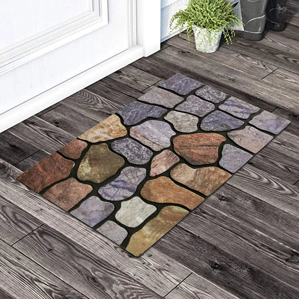 Outdoor Welcome Mat At The Front Door Entrance Non Slip Rubber Doormat Heavy Doormat Shoes Scraper Indoor Low-key Floor Mat Qme Brown One Size