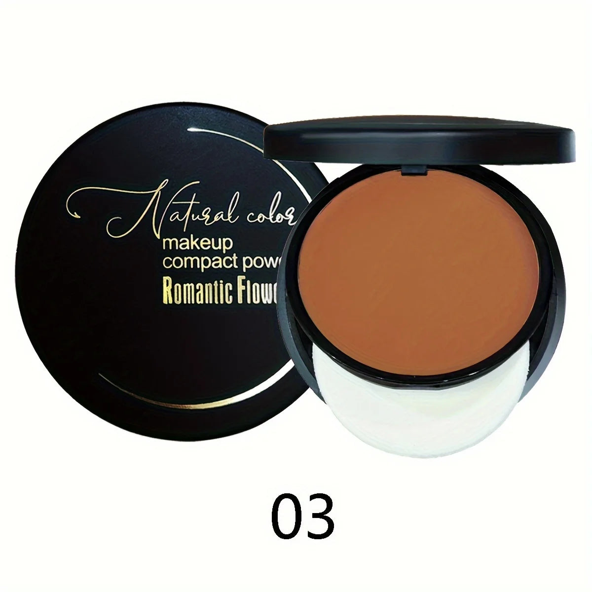 Sweat-Resistant Contouring Powder Palette - Matte Buildable Coverage for All Skin Tones Highlight & Shadow Makeup Qme 03
