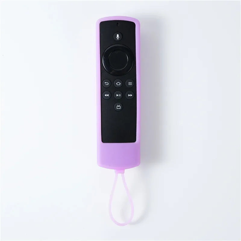 Silicone Remote Pretective Cover For Fire Stick 4K MAX/ 3rd Gen Fire TV Remote Case Glow in The Dark Anti-drop Dustproof Case Qme PURPLE