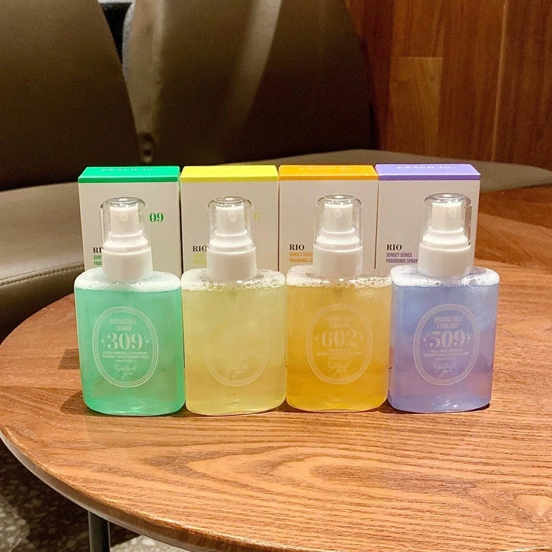 Multi Scented Spray Long lasting Fragrance Alcohol free Essential Oil Aromatic Odor Removal Air Freshener Perfume Qme
