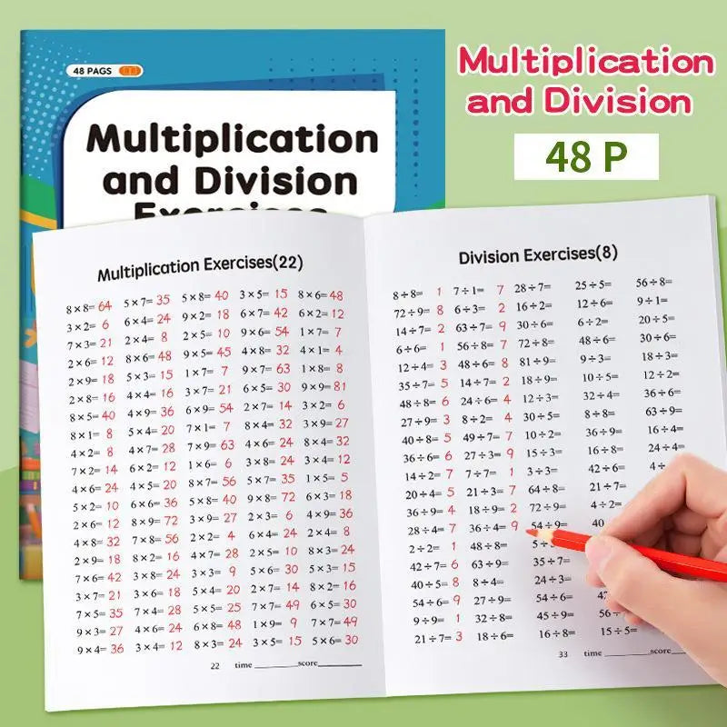 Multiplication Division Math Practice Workbook Boost Calculation Qme