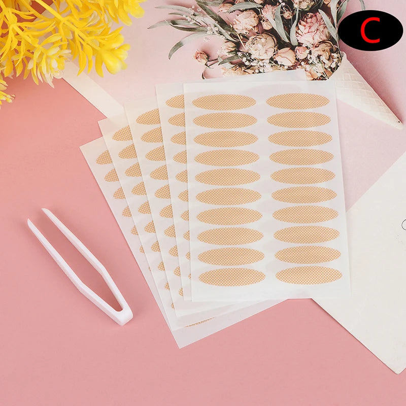 Invisible Lace Mesh Double Eyelid Tape Adhesive Stick Tweezer Eye Qme C