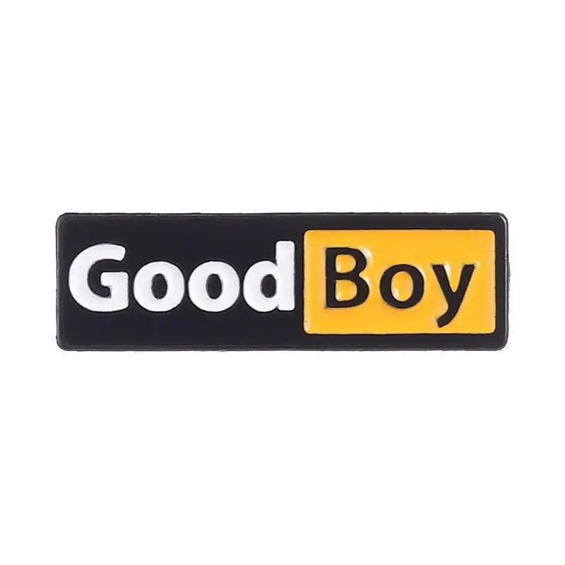 Good Boy & Girl Identity Enamel Pin Fun Unisex Fashion Accessory Daily Wear Jewelry Gift For Friend Stylish Clothing Decoration Qme A2
