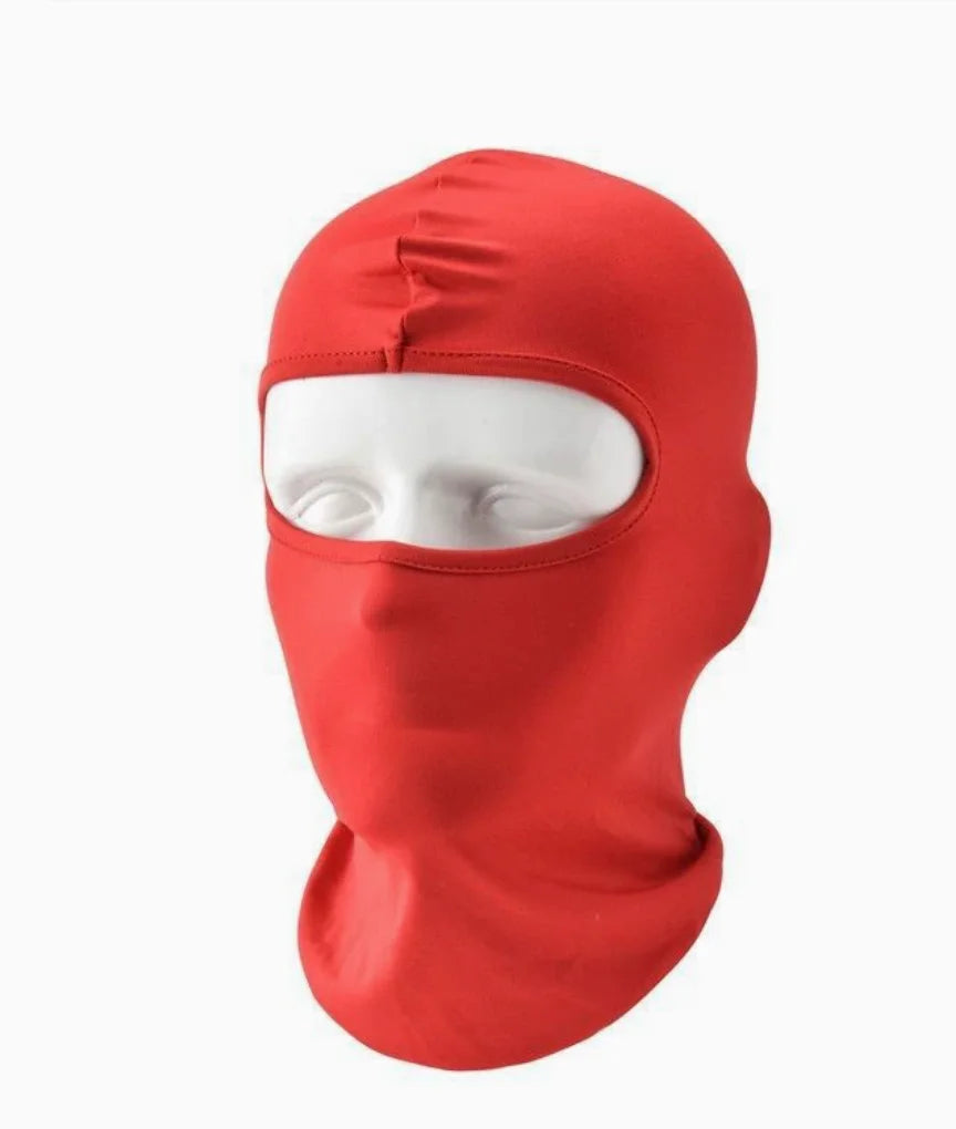 Balaclava Full Face Mask Hiking Cycling Camping Hunting Airsoft Cap Bike Head Cover Summer Men Women Ski Mask Hiking Scarves Qme Red