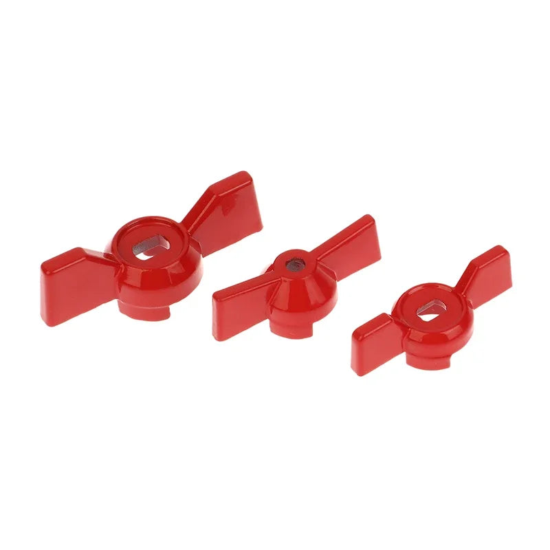 2Pcs Aluminum Handle Valve Handle Ball Valve Handle Wrench Red Butterfly Handle Accessories Qme
