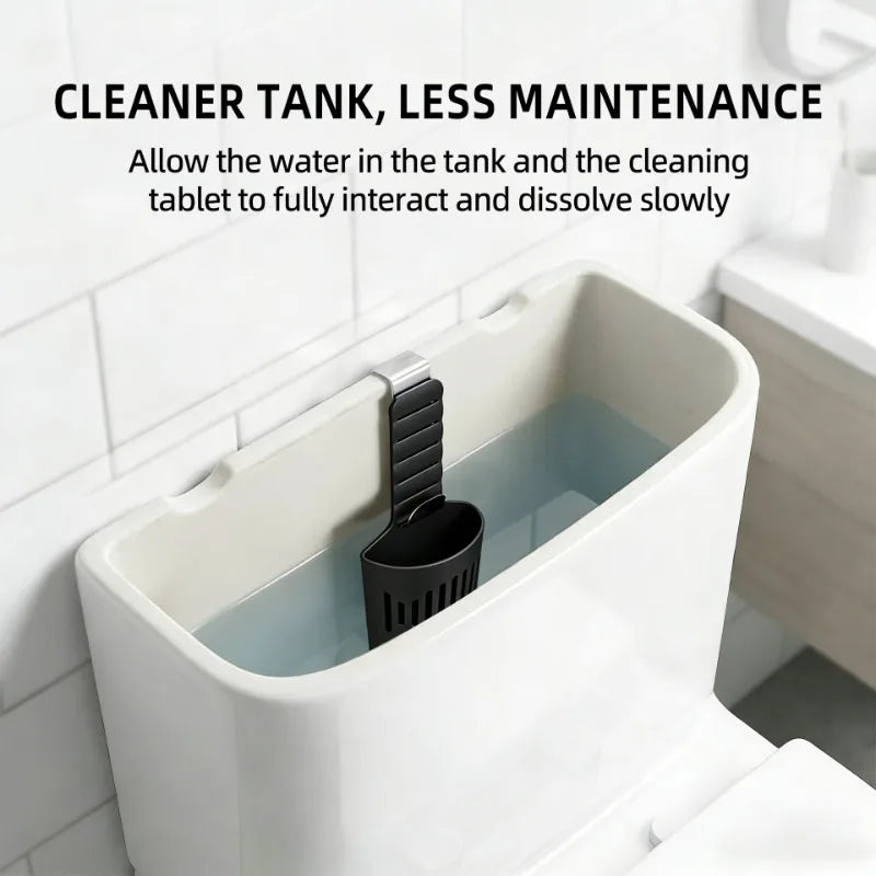 Toilet Tank Cleaning Tablet Holder Anti-bacterial Deodorizing Fits Qme