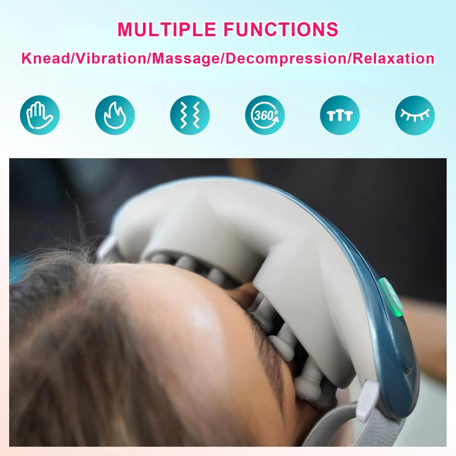 Eye Muscles Massager Acupoint Vibration Massage Music Mask Relieve Qme