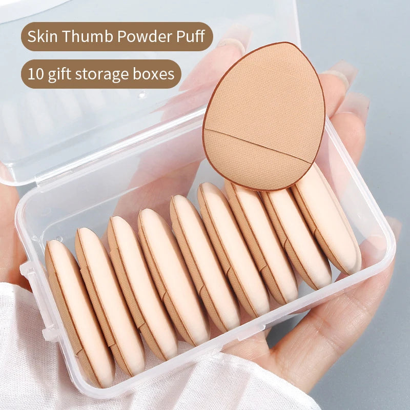 Mini Professional Cosmetic Cushion Puff Concealer Foundation Detail Qme Skin 10pcs China Mainland