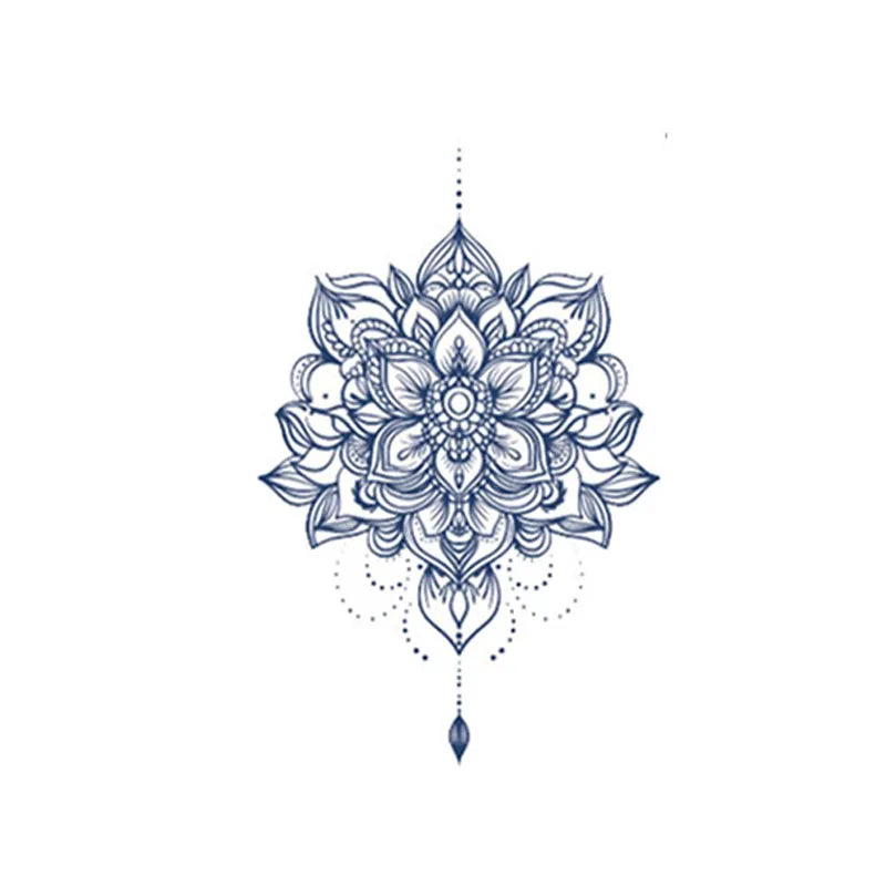 Sexy flower pattern breast temporary sticker waterproof and sweat proof herbal juice nipple sticker tattoo trendy new style Qme WGZ-010