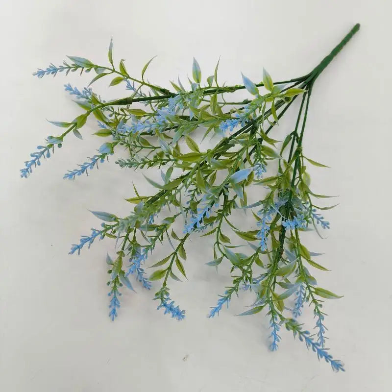 1Pcs Bridal Bouquet Household Products 34cm Artificial Flower Plastic Lavender Fake Plant Wedding Home Garden Decoration Qme A11