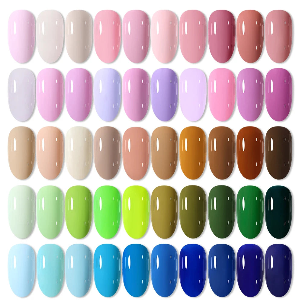 Arte Clavo Neon Rainbow Colors Gel Nail Polish Semi Permanent Art UV Qme