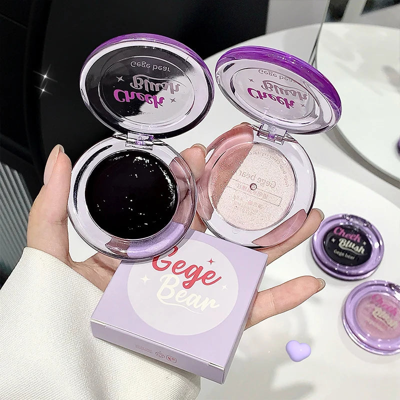 Warm Change Blush Clear Crystal Changing Highlight Long Lasting Fine Qme